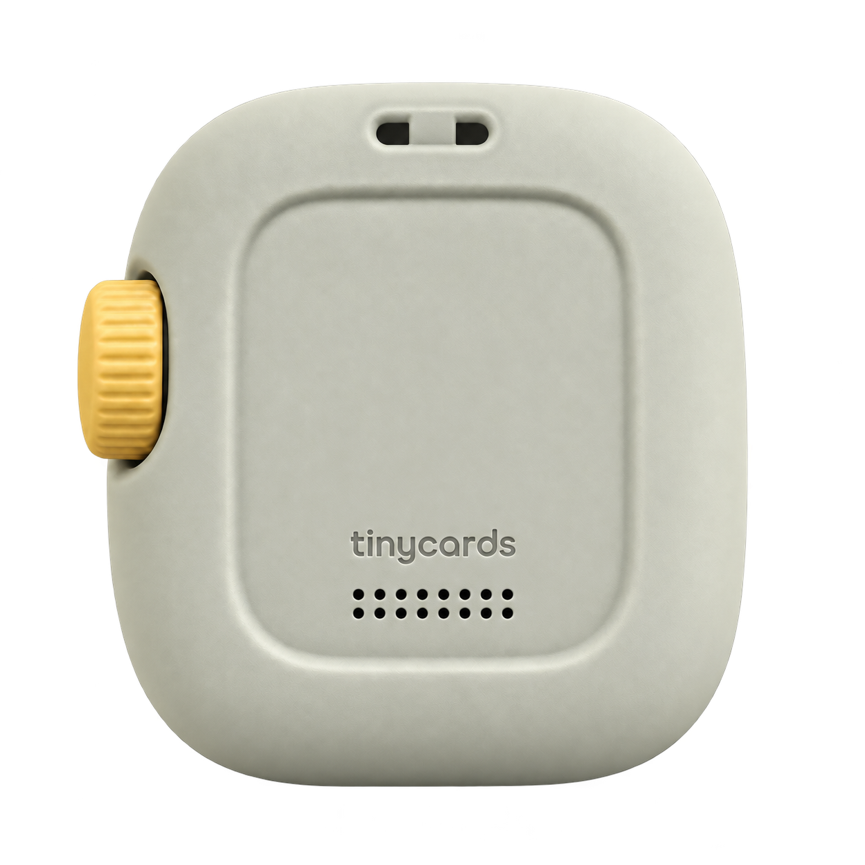 Rear view of the Pebble case showing its strap attachment opening
